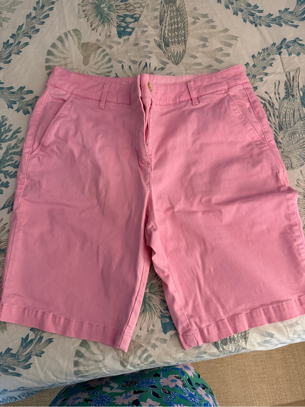 Tommy Bahama Pink Cotton Bermuda Shorts